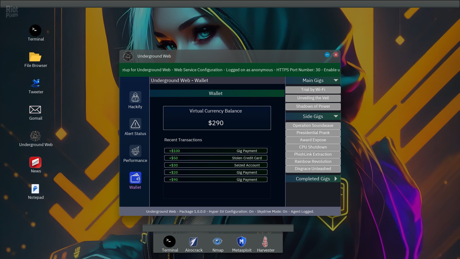 Anonymous Hacker Simulator – v1.0 + Windows 7 Fix screenshot 2