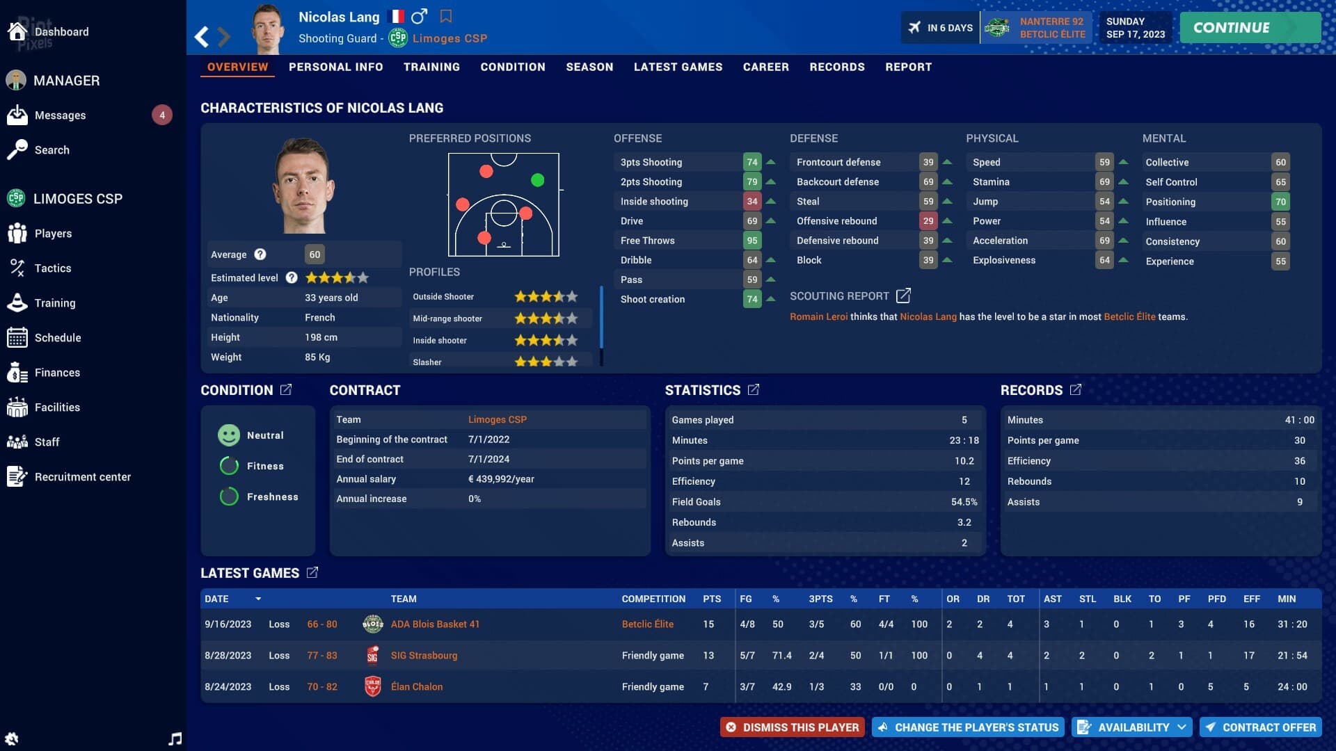 Pro Basketball Manager 2024 – v1.22.20112034 screenshot 1