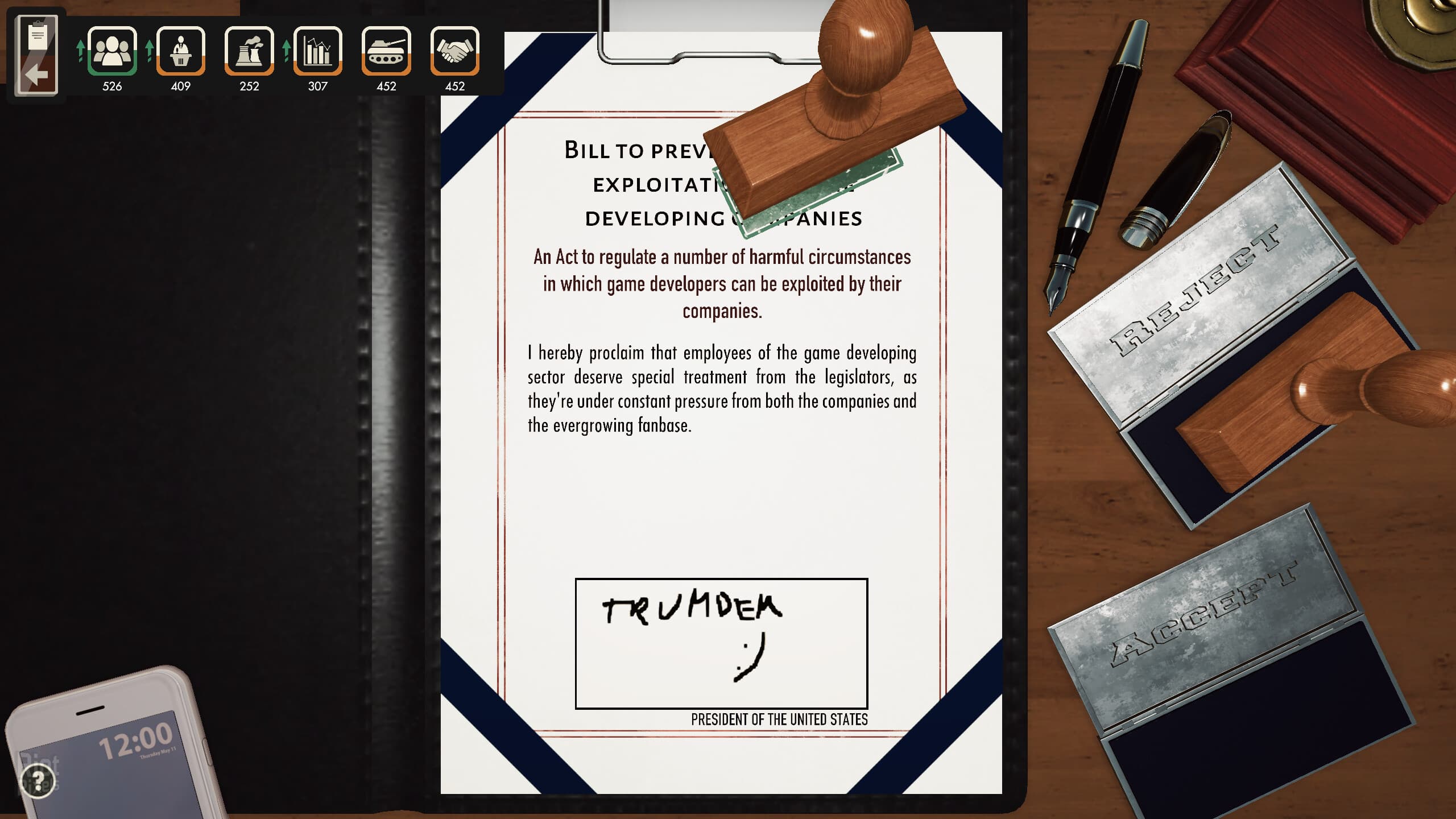 I Am Your President, Build 11209347 + Prove Yourself DLC screenshot 6
