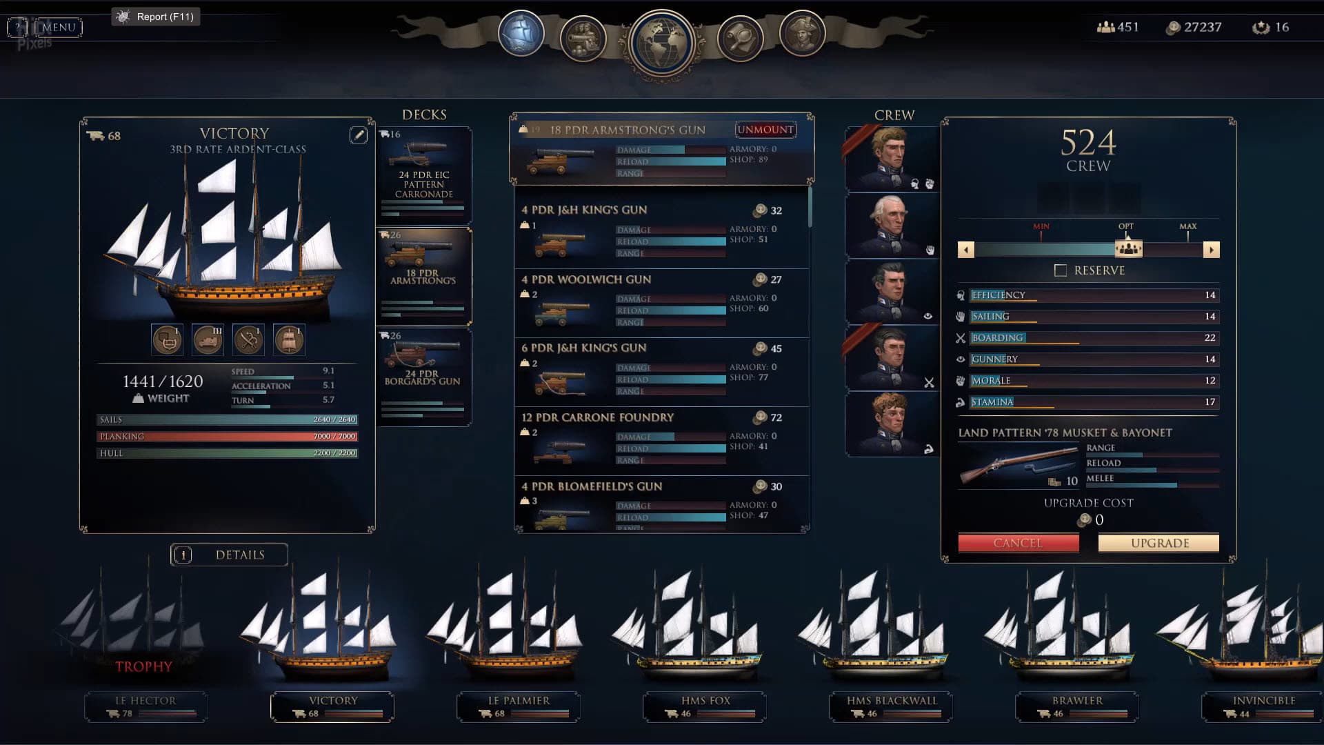 Ultimate Admiral: Age of Sail – v1.0.0 rev.37327 + Barbary War DLC screenshot 2