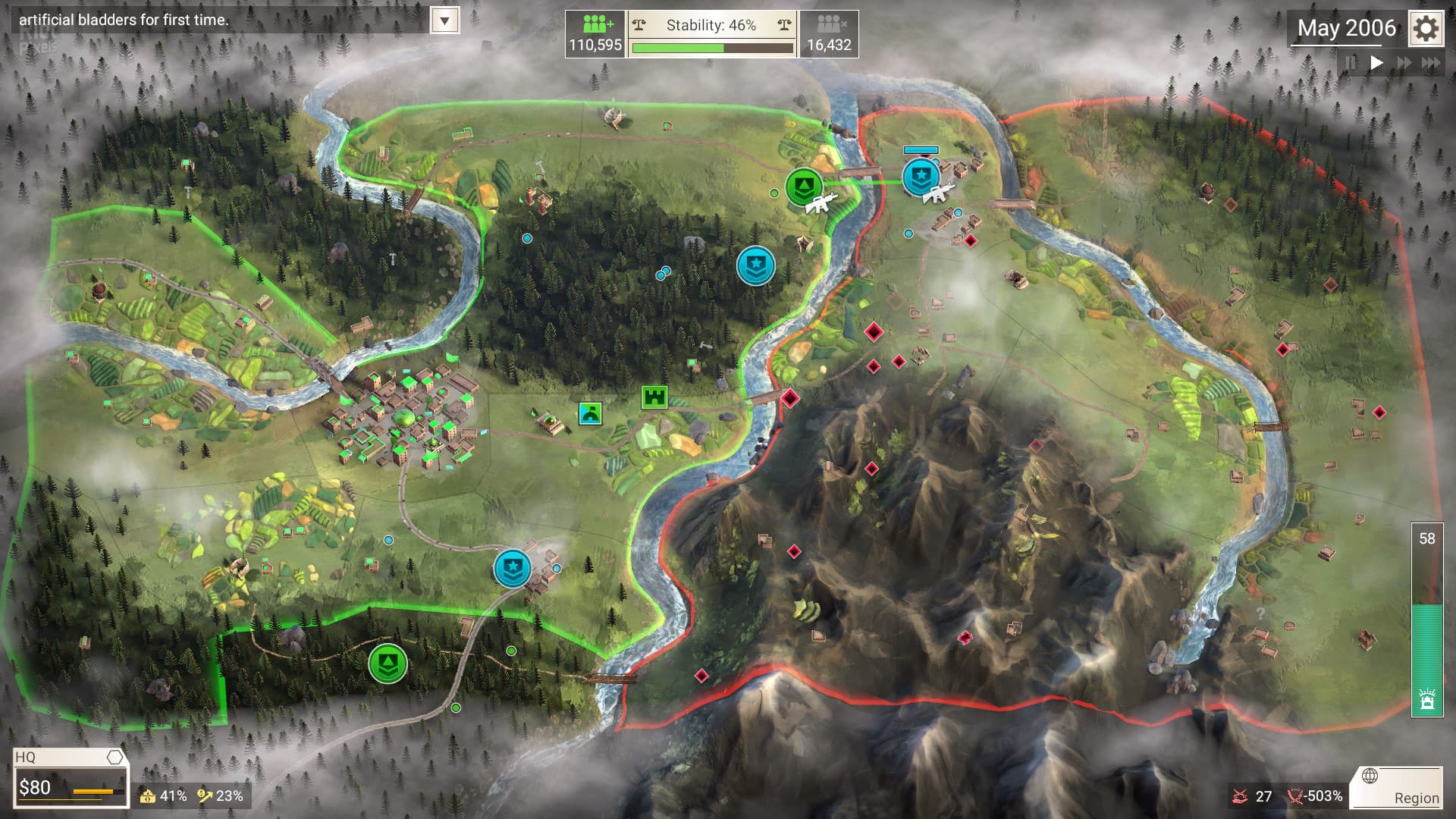 Rebel Inc: Escalation – v1.0 screenshot 1