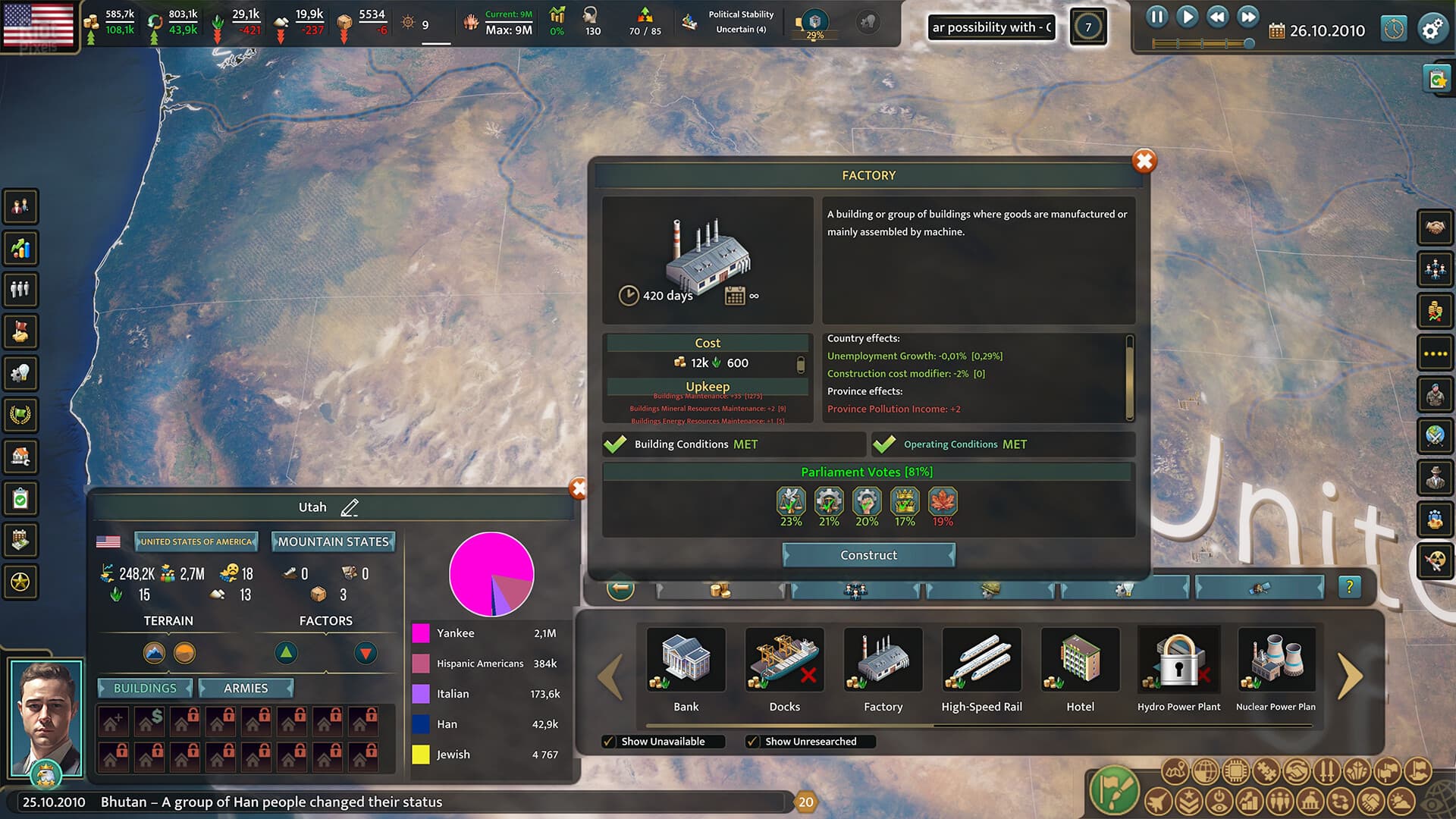 Realpolitiks 3: Earth and Beyond – v1.0 (Release) screenshot 6