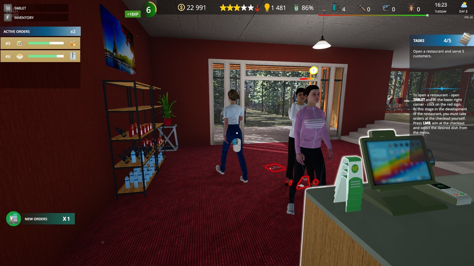 Cafe Owner Simulator – v1.4.105 + Farm DLC screenshot 1