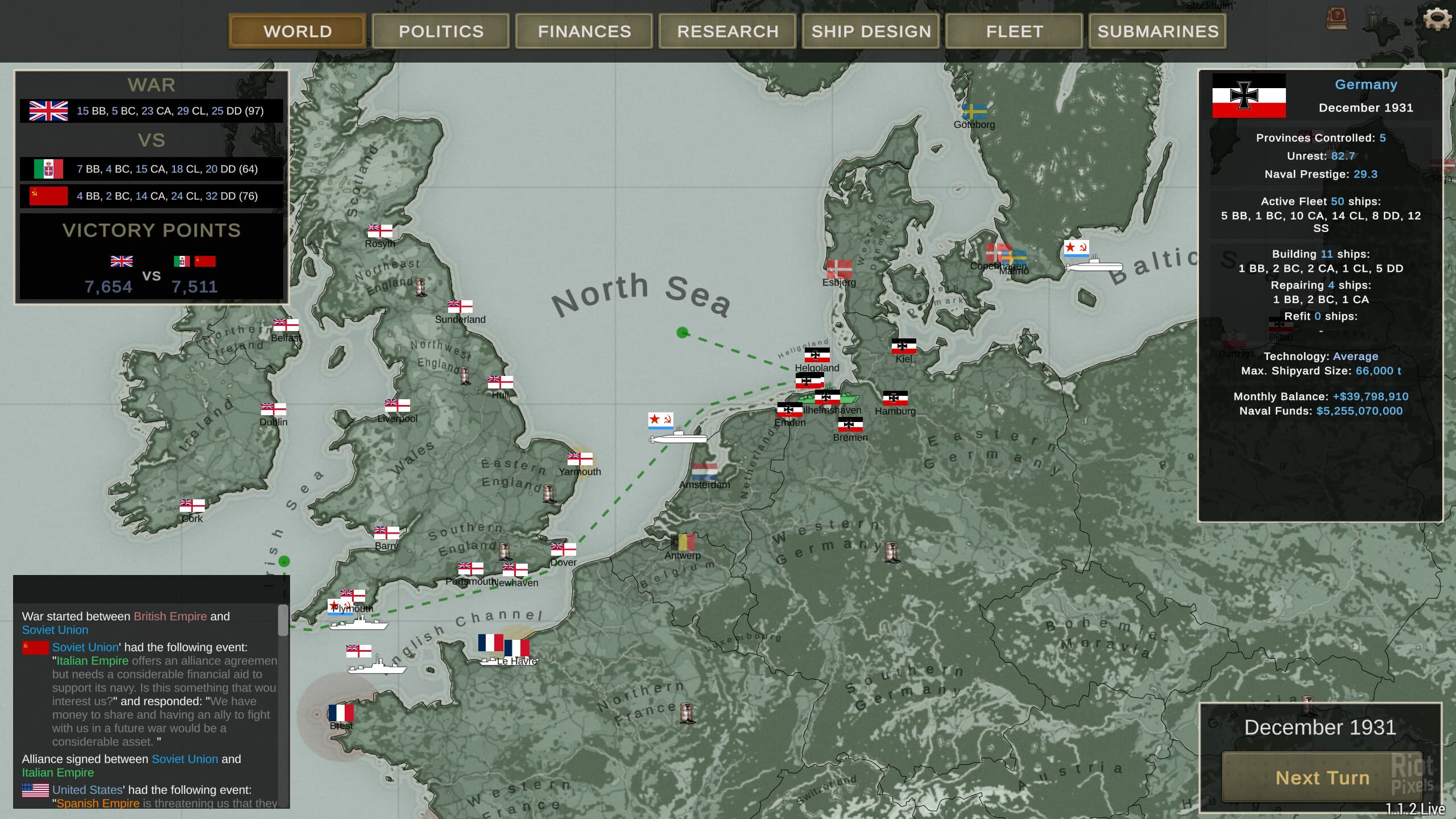Ultimate Admiral: Dreadnoughts – v1.6.1.3 screenshot 2