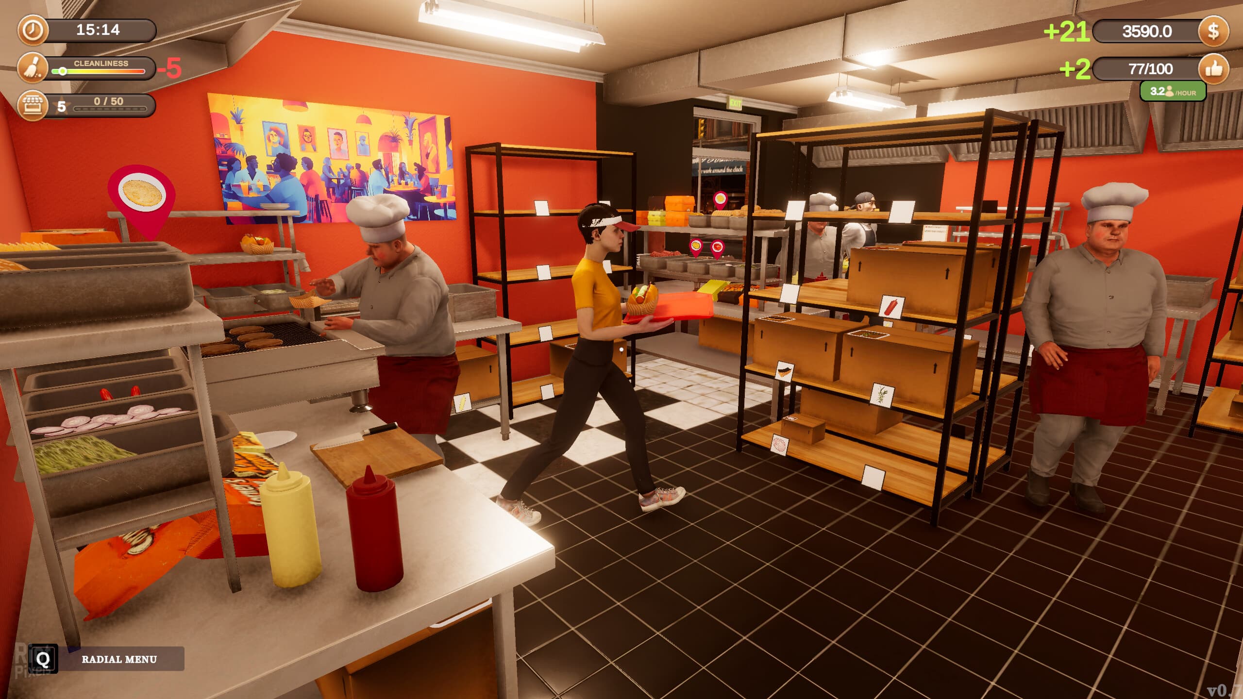 Corner Kitchen: Fast Food Simulator – v1.1.1 screenshot 1