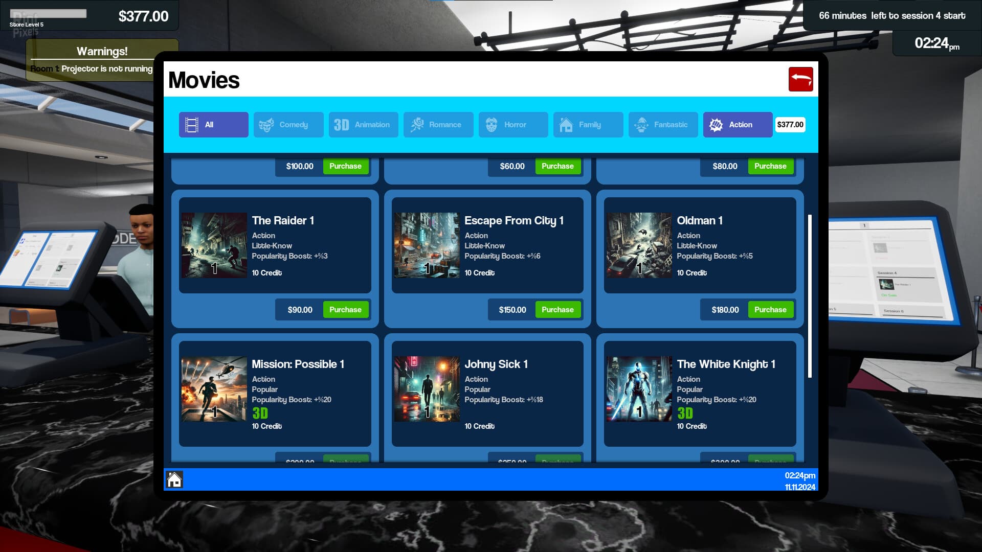 Cinemaster: Cinema Simulator – v1.6 screenshot 3